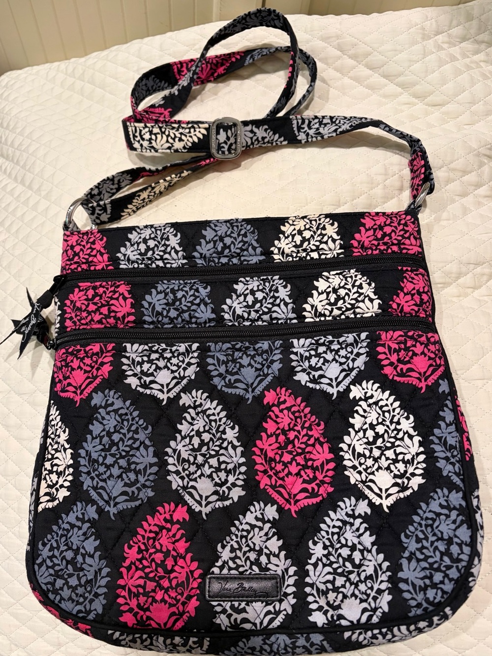 Vera Bradley Hipster Crossbody Shoulder Bag Northern Lights pattern